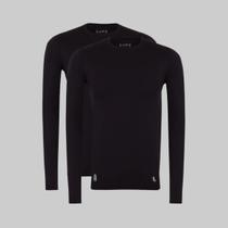 Kit 2 Camisetas Lupo Térmica Masculina Underwear Warm 70661-001 Kit 2 Camisetas Lupo Térmica Masculina Underwear Warm 70661-001