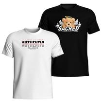 Kit 2 Camisetas Masculina 100% Algodão Premium Manga Curta