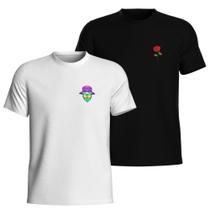 Kit 2 Camisetas Masculina 100% Algodão Premium Manga Curta