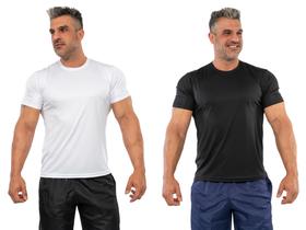 Kit 2 Camisetas Masculina Academia Dry Fit 100% Poliester
