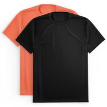 Kit 2 Camisetas Masculina Dry Academia Treino Esporte Camisa Praia Proteção Solar UV