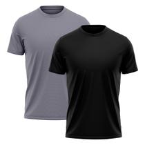 Kit 2 Camisetas Masculina Dry Fit Manga Curta Proteção Solar UV Térmica Academia Treino Caminhada Esporte Camisa Praia