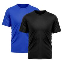 Kit 2 Camisetas Masculina Dry Fit Proteção Solar UV Básica Lisa Treino Academia Passeio Fitness Ciclismo Camisa