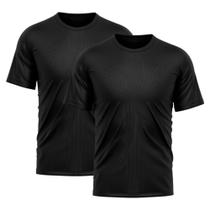Kit 2 Camisetas Masculina Dry Fit Proteção Solar UV Básica Lisa Treino Academia Passeio Fitness Ciclismo Camisa