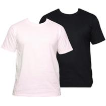 Kit 2 Camisetas Masculina Lisa Premium Algodão Básica T-Shirt