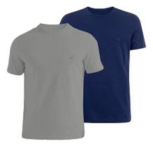 Kit 2 Camisetas Masculina Lisa Premium Em Algodão Básica Plus Size Manga Curta