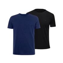 Kit 2 Camisetas Masculina Lisa Premium Em Algodão Básica Plus Size T-shirt