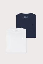 Kit 2 Camisetas Masculinas Algodão Polo Wear Sortido