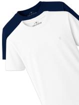 Kit 2 Camisetas Masculinas Básicas Gola Careca Polo Wear Sortido Kit 2 Camisetas Masculinas Básicas Gola Careca Polo Wear Sortido