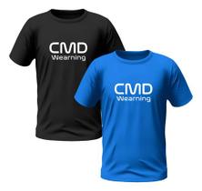 Kit 2 Camisetas Masculinas Camisa Manga Curta Estampada (azu