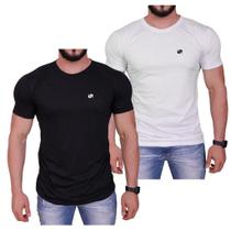 Kit 2 Camisetas Masculinas Longline Corte Justo