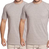 Kit 2 Camisetas Masculinas Minimalista 100% Algodão Fio 30.1 Penteado - Tech Malhas