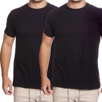 Kit 2 Camisetas Masculinas Minimalista 100% Algodão Fio 30.1 Penteado
