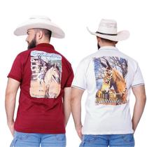 Kit 2 Camisetas Muladeiros Masculina Country Gola Polo