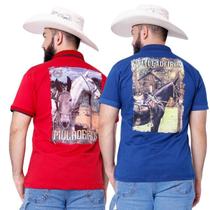 Kit 2 Camisetas Muladeiros Masculina Country Gola Polo