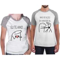 Kit 2 Camisetas Namorados Noivos Casal Flork Florks Amor Lov Tam M Kit 2 Camisetas Namorados Noivos Casal Flork Florks Amor Lov Tam M