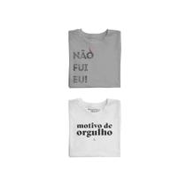 Kit 2 Camisetas Não Fui Eu E Orgulho Reserva Mini