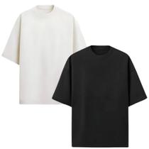 Kit 2 Camisetas Oversized Lisa Unissex Lançamento Imperdível Envio Imediato