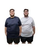 Kit 2 Camisetas Plus Size Masculina Até o tam G9