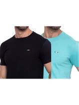 Kit 2 camisetas Premium Preto e Azul Claro