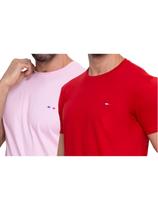 Kit 2 camisetas Premium Rosa e Vermelho