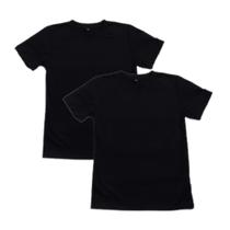 Kit 2 Camisetas Pretas Infantil