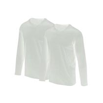 Kit 2 Camisetas Proteção Solar Permanente UV50+ Tecido Gelado Slim Fitness