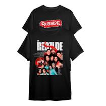 Kit 2 Camisetas Rbd Logo E Soy Rebelde Personagens Unissex Kit 2 Camisetas Rbd Logo E Soy Rebelde Personagens Unissex