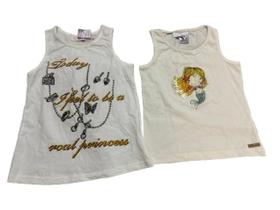 Kit 2 Camisetas Real Princess Tam 6