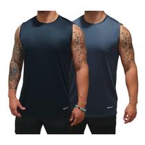 Kit 2 Camisetas Regata Lisa Masculina Dry Fit Esporte Caimento perfeito - TRV