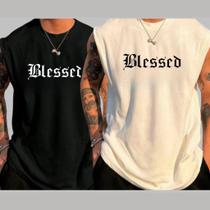 Kit 2 Camisetas Regatas Machão Masculina Blessed Kit 2 Camisetas Regatas Machão Masculina Blessed