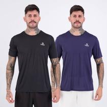 Kit 2 Camisetas Topper Spirit Preta e Marinho