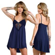 Kit 2 Camisola Feminina sem Bojo Microfibra Renda Kit 2 Camisola Feminina sem Bojo Microfibra Renda