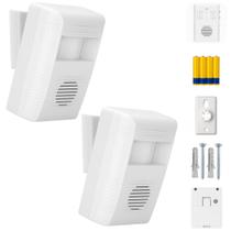 Kit 2 Campainhas Sem Fio com Sensor de Movimento e Fácil Instalação para Portas e Entradas