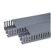 KIT 2 CANALETAS 1METRO VENTILADA CINZA 30X50X1000MM (LxAxC)