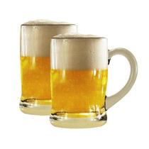 Kit 2 Caneca Copo De Chopp Cerveja Vidro Festa 480Ml