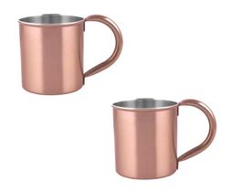 Kit 2 Caneca Moscow Mule Inox Cobre 300Ml Drink Caipirinha Kit 2 Caneca Moscow Mule Inox Cobre 300Ml Drink Caipirinha