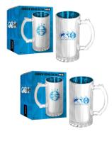 Kit 2 Caneca Vidro Reforçado Metalic 480Ml Cerveja Grêmio Kit 2 Caneca Vidro Reforçado Metalic 480Ml Cerveja Grêmio