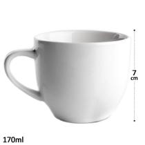 Kit 2 canecas 170ml porcelana chá café utilidades