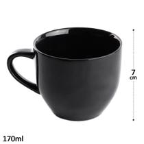 Kit 2 canecas 170ml porcelana chá café utilidades prático