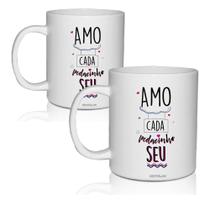 Kit 2 Canecas Acrílico Pedacinho - Para Dia Dos Namorados Kit 2 Canecas Acrílico Pedacinho - Para Dia Dos Namorados