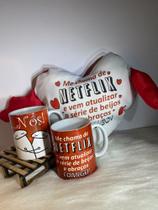 Kit 2 Canecas + Coração