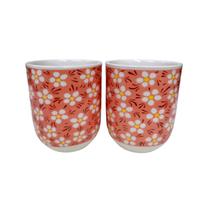 Kit 2 Canecas de Chá Porcelana Copo Oriental 150ml
