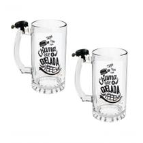 Kit 2 Canecas De Chopp Com Campainha Diversão E Estilo Em Cada Kit 2 Canecas De Chopp Com Campainha Diversão E Estilo Em Cada
