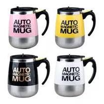 Kit 2 Canecas Elétrica Mixer Inox Automática Mistura Shake - cores variadas