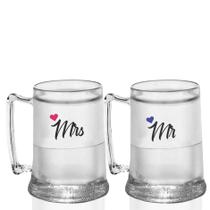 Kit 2 Canecas Gel Personalizadas Sr E Sra