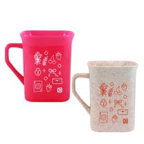 Kit 2 Canecas Quadrada 250mL Colecao AMOR Romance