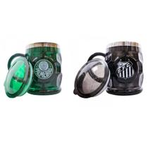 Kit 2 Canecas Térmica Relevo 500ML Rivais Palmeiras X Santos