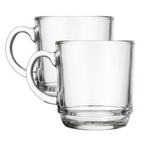 Kit 2 Canecas Vidro Liso 250ML Resistente Café Chocolate Quente Kit 2 Canecas Vidro Liso 250ML Resistente Café Chocolate Quente