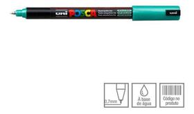 KIT 2 Caneta Posca PC-1MR Verde Metálico Extra Fina 0.7 mm